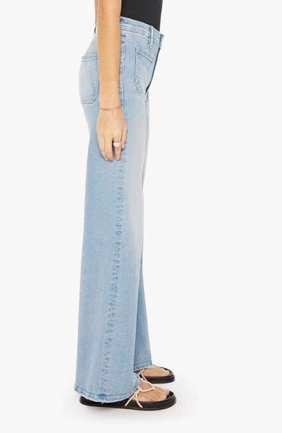 Shop Mother Undercover Sneak Patch Pocket Wide Leg Jeans In California Cruiser