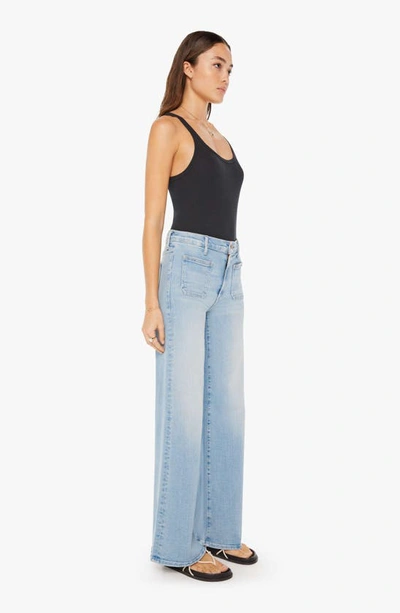 Shop Mother Undercover Sneak Patch Pocket Wide Leg Jeans In California Cruiser