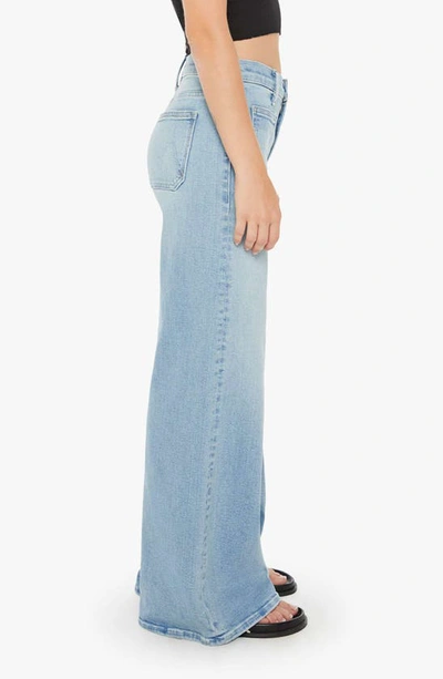 Shop Mother Undercover Sneak Lil Patch Pocket Wide Leg Jeans In California Cruiser