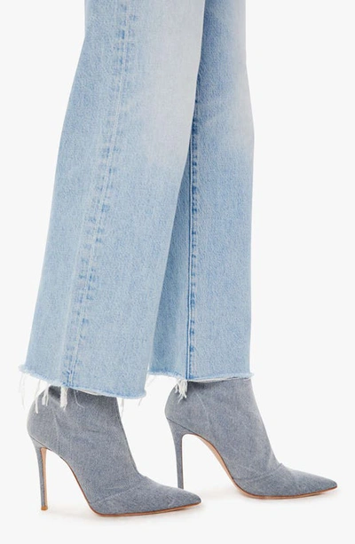 Shop Mother The Rambler Raw Hem Ankle Straight Leg Jeans In Im With The Band