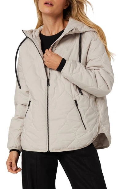 Shop Alp N Rock Hadley Water Repellent Hooded Quilted Jacket In Silver Grey