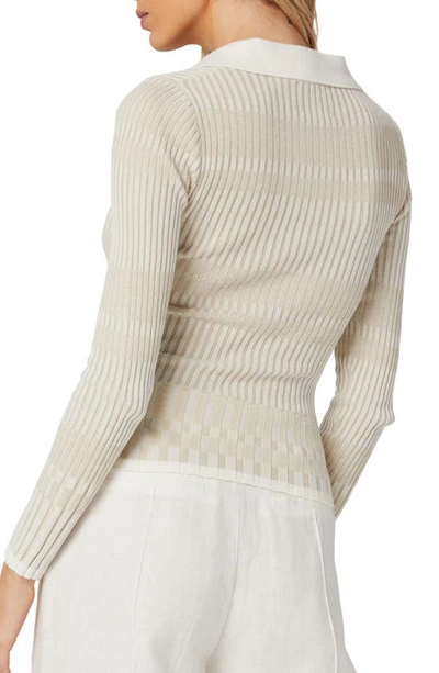 Shop Alp N Rock Luisa Rib Polo Sweater In Off White