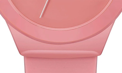 Shop Lacoste Neocroc Silicone Strap Watch, 38mm In Pink
