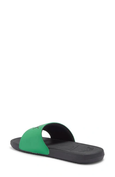 Shop Puma Cool Cat 2.0 Slide Sandal In Archive Green- White-black
