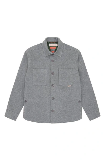 Shop Sealskinz Plumstead Water Repellent Knit Shirt Jacket In Grey