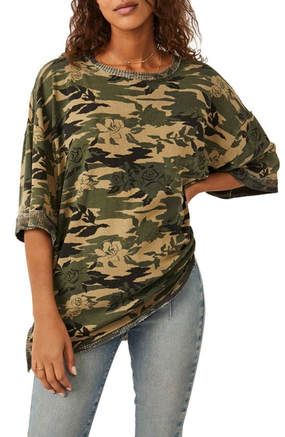Shop Free People You & Me Cotton Top In Army Combo