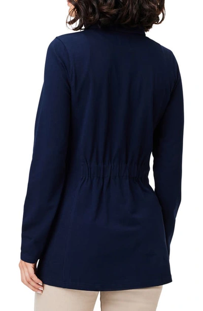 Shop Nic + Zoe Pop In Perfect Knit Jacket In Dark Indigo