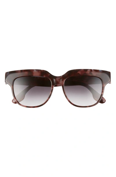 Shop Victoria Beckham 54mm Gradient Square Sunglasses In Purple Blue Tortoise