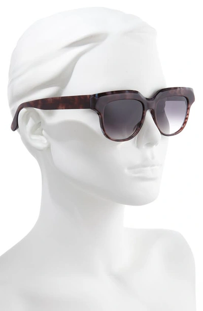 Shop Victoria Beckham 54mm Gradient Square Sunglasses In Purple Blue Tortoise