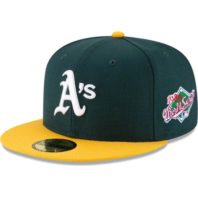 Shop New Era Green Oakland Athletics 1989 World Series Wool 59fifty Fitted Hat