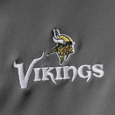 Shop Dunbrooke Charcoal Minnesota Vikings Circle Softshell Fleece Full-zip Jacket