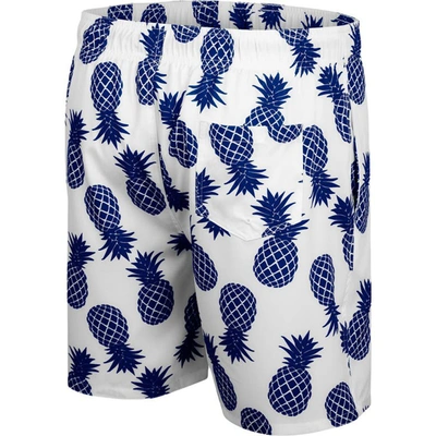 Shop Colosseum White/navy Arizona Wildcats Pineapple Swim Shorts