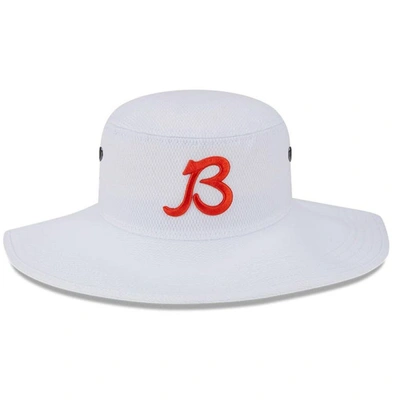 Shop New Era White Chicago Bears 2023 Nfl Training Camp Secondary Logo Panama Bucket Hat