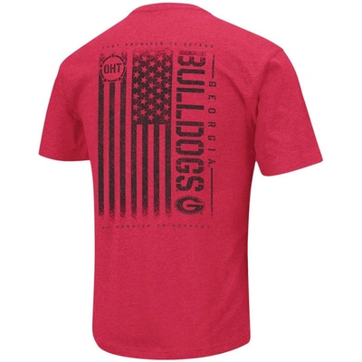 Shop Colosseum Red Georgia Bulldogs Oht Military Appreciation Team Color 2-hit T-shirt