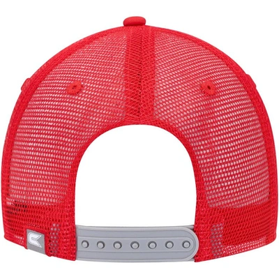 Shop Colosseum Gray/scarlet Rutgers Scarlet Knights Love Fern Trucker Snapback Hat