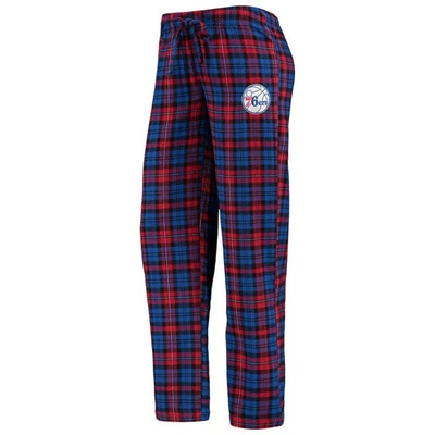 Shop Concepts Sport Royal/red Philadelphia 76ers Lodge T-shirt And Pants Sleep Set