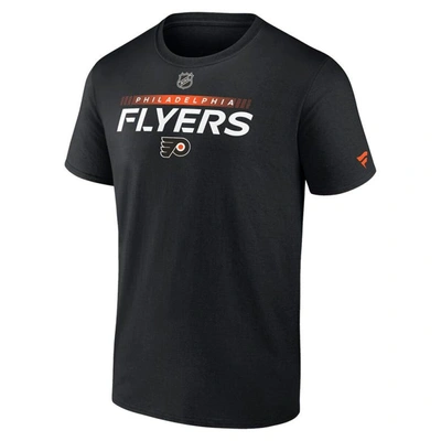 Shop Fanatics Branded Black Philadelphia Flyers Authentic Pro Team Core Collection Prime T-shirt