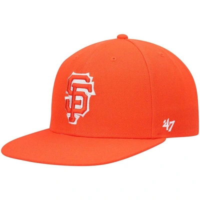 Shop 47 ' Orange San Francisco Giants 2021 City Connect Captain Snapback Hat