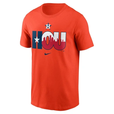 Shop Nike Orange Houston Astros Wordmark Local Team T-shirt