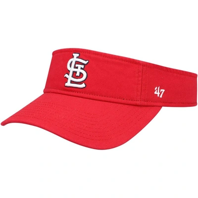 Shop 47 ' Red St. Louis Cardinals Clean Up Adjustable Visor
