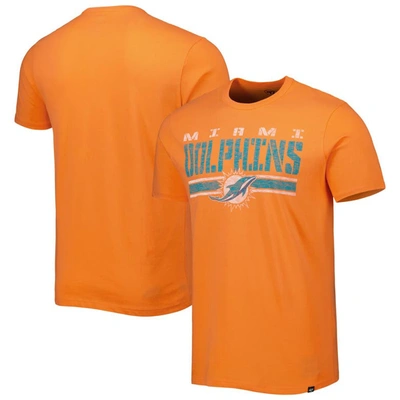 Shop 47 ' Orange Miami Dolphins Team Stripe T-shirt