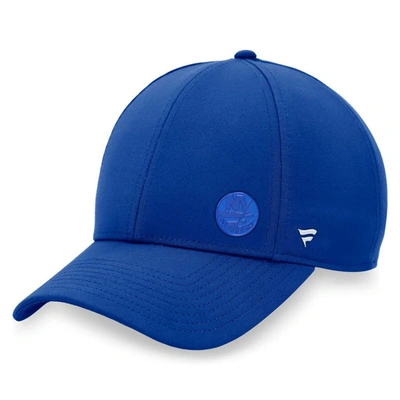 Shop Fanatics Branded Royal New York Islanders Authentic Pro Road Structured Adjustable Hat
