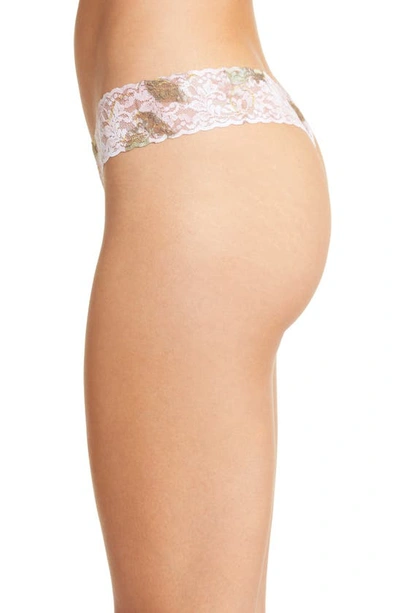 Shop Hanky Panky Print Low Rise Thong In Antique Lily