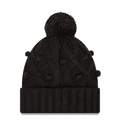 Shop New Era Black Atlanta Falcons Toasty Cuffed Knit Hat With Pom