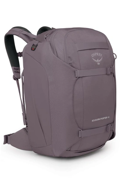 Osprey Sojourn Porter 46-liter Recycled Nylon Travel Backpack In Graphite Purple