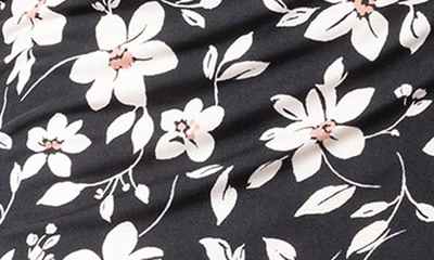 Kiyonna Flirty Flounce Wrap Dress In Midnight Petals