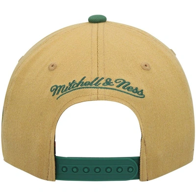 Shop Mitchell & Ness Gold Portland Timbers Team Script 2.0 Stretch Snapback Hat