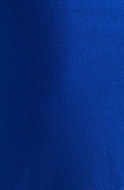 Shop Coperni Rosette Racerback Stretch Jersey Crop Top In Blue