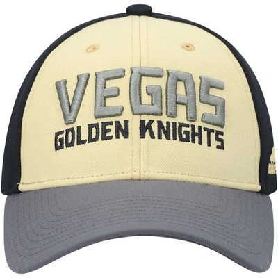 Shop Adidas Originals Adidas Black Vegas Golden Knights Locker Room Adjustable Hat