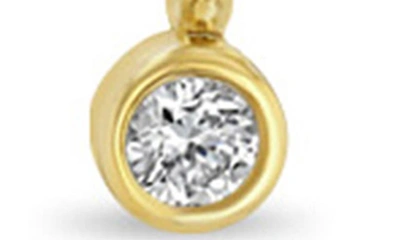 Zoë Chicco Diamond Small Hoop Earrings In Yellow Gold