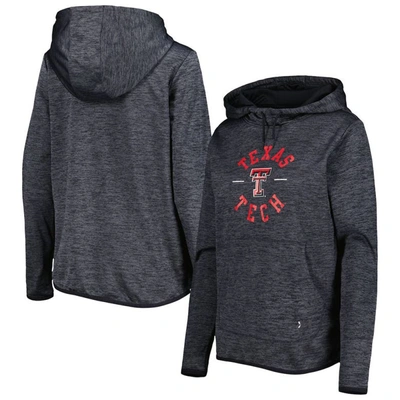 Shop Under Armour Heathered Black Texas Tech Red Raiders Fleece Pullover Hoodie In Heather Black