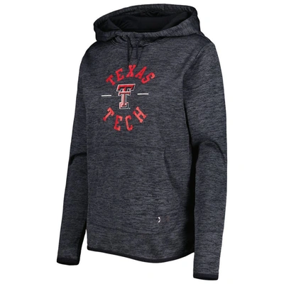 Shop Under Armour Heathered Black Texas Tech Red Raiders Fleece Pullover Hoodie In Heather Black