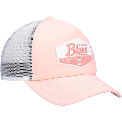 Shop Adidas Originals Adidas Pink/white St. Louis Blues Foam Trucker Snapback Hat