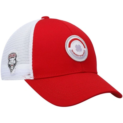 Shop Black Clover Red/white New Mexico Lobos Motto Trucker Snapback Hat