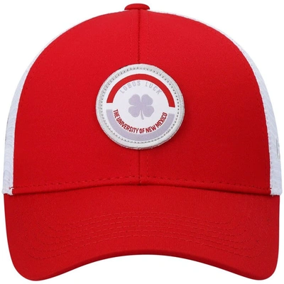 Shop Black Clover Red/white New Mexico Lobos Motto Trucker Snapback Hat