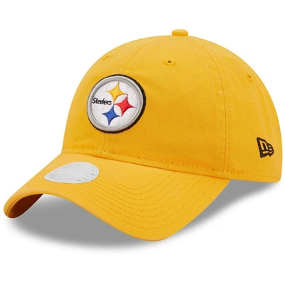 Shop New Era Gold Pittsburgh Steelers Core Classic 2.0 9twenty Adjustable Hat