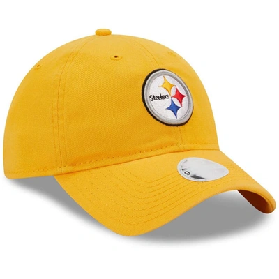 Shop New Era Gold Pittsburgh Steelers Core Classic 2.0 9twenty Adjustable Hat