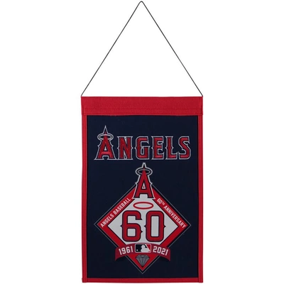 Shop Winning Streak Los Angeles Angels 18'' X 12'' 60th Anniversary Champs Banner In Red