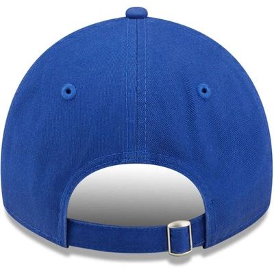 Shop New Era Blue New York Knicks Mini Patch 9twenty Adjustable Hat
