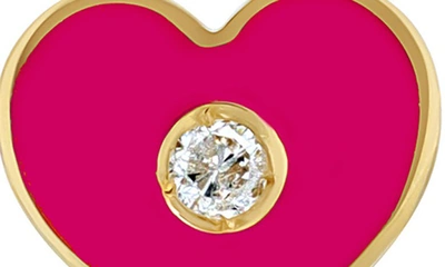 Bony Levy Icon Diamond Heart Stud Earrings In 18k Yellow Gold