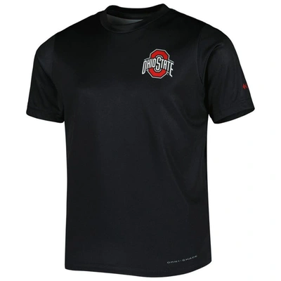 Shop Columbia Youth  Black Ohio State Buckeyes Terminal Tackle Two-hit Omni-shade T-shirt
