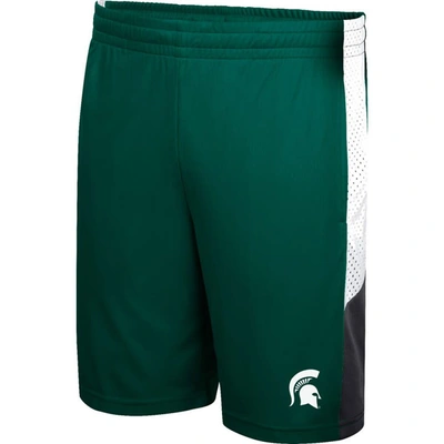 Shop Colosseum Youth  Green Michigan State Spartans Very Thorough Colorblock Shorts