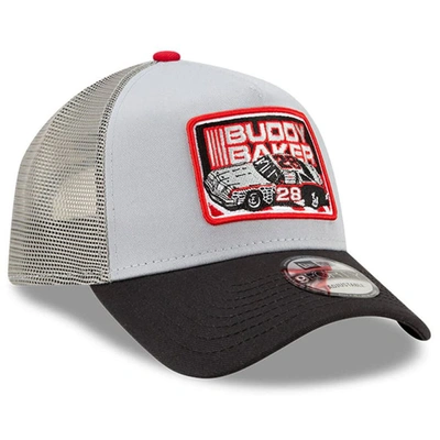 Shop New Era Black/gray Buddy Baker Legends 9forty A-frame Adjustable Trucker Hat
