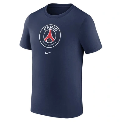 Shop Nike Blue Paris Saint-germain Crest T-shirt