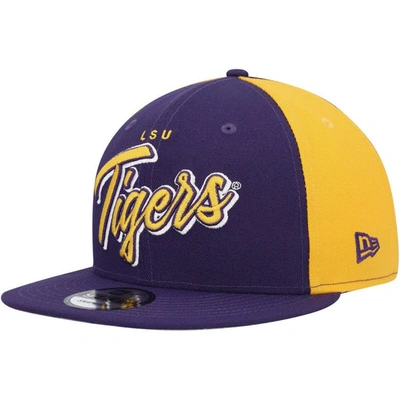 Shop New Era Purple Lsu Tigers Outright 9fifty Snapback Hat