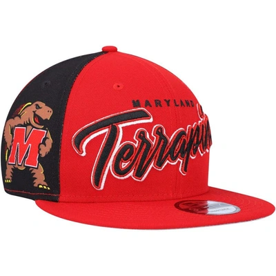 Shop New Era Red Maryland Terrapins Outright 9fifty Snapback Hat